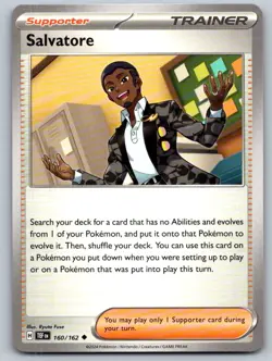 Salvatore 160/162 Uncommon Temporal Forces Pokemon Near Mint - Image 1