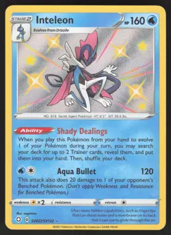 Inteleon SV027/SV122 Pokemon TCG Shining Fates: Shiny Vault NM - Image 1