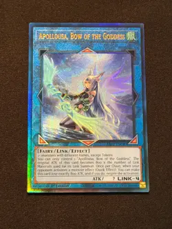Yu-Gi-Oh! Apollousa, Bow of the Goddess RA02-EN040 Ultimate Rare NM/M 1st Ed. - Image 1