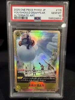 One Piece - You're The One Who Should Disappear JP OP06-115 Alt Art PRB02 PSA 10 - Image 1