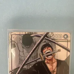 Bandai One Piece Card Game Roronoa Zoro Leader OP01-001 Alt Art Foil JP - Image 5