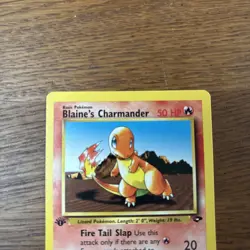 Pokemon Card Blaine's Charmander 1st Edition LP Gym Challenge 060/132 - Image 3