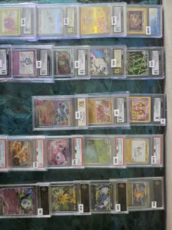 Pokemon TCG Japanese Graded Holo Card Lot (18) Mew Charizard Jolteon and more - Image 1