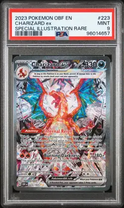 Charizard ex - 223/197 - SIR - Obsidian Flames - Pokemon Card - PSA 9 - Image 1