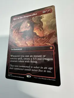 MTG TCG Rite of the Dragoncaller (Borderless) Foundations Regular - Image 2