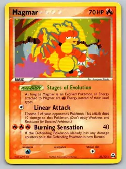 Magmar 21/92 Rare Legend Maker Pokemon Lightly Played - Image 1