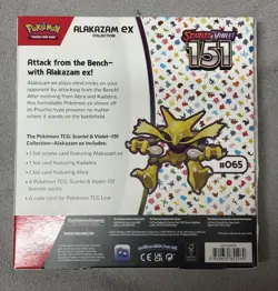 151 Alakazam ex Collection Box Pokemon Scarlet & Violet TCG **SEALED/NEW** - Image 2