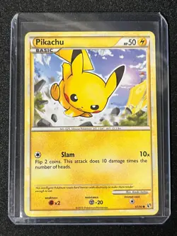 Pikachu 61/90 Common - Pokemon TCG HGSS Undaunted - Ungraded - Image 1