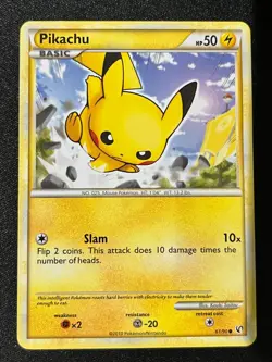 Pikachu 61/90 Common - Pokemon TCG HGSS Undaunted - Ungraded - Image 2