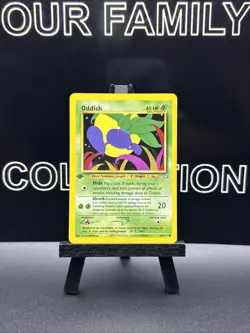 1st Edition Oddish 68/111 - Neo Genesis - Regular Pokemon - Common - NM - Image 1
