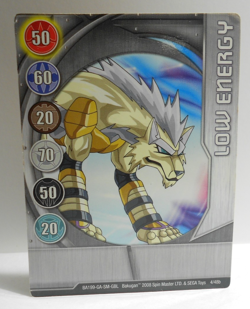 Bakugan Card - Low Energyl - Silver Gate Card - BA199 - 4/48b - 2008 - Image 1
