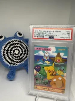 POP 8 Psa 10 Pokemon Japanese 1999 Carddass: Psyduck & Others #243 - Image 1