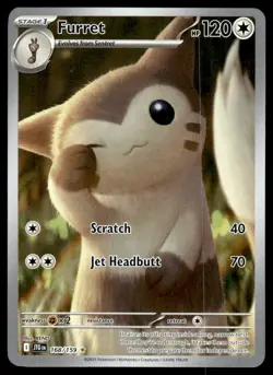 Pokemon TCG Journey Together #168/159 Furret NM - Image 1