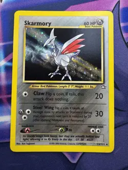 Pokemon Neo Genesis Skarmory 13/111 Holo Rare Vintage WOTC LP/NM TCG - Image 1