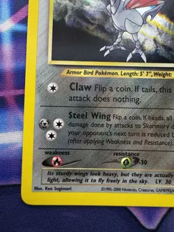 Pokemon Neo Genesis Skarmory 13/111 Holo Rare Vintage WOTC LP/NM TCG - Image 4
