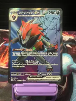 Pokemon TCG N's Zoroark ex 175/159 Ultra Rare Full Art Holo EX Journey Together - Image 1