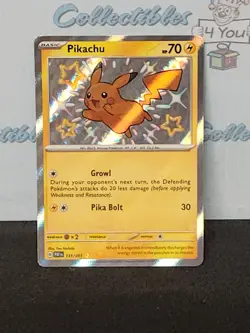 Pokemon Paldean Fates Baby Shiny Pikachu 131/091 Rare Holo Nm Trading Card - Image 2