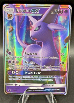 Espeon GX SM35 Sun & Moon Ultra Rare Holo Black Star Promo Pokemon Card TCG -LP- - Image 1