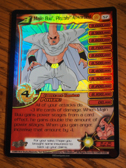 Dragonball Z CCG Fusion Saga Majin Buu, Piccolo Absorbed unlimited foil card - Image 1