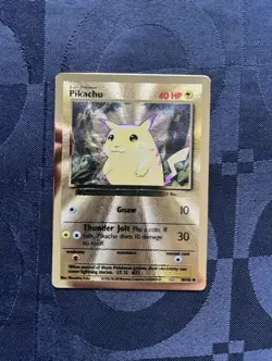 Pikachu 58/102 Gold Metal - Pokemon TCG 25th Anniversary Celebrations - NM - Image 1