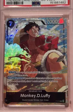 2025 One Piece EN Monkey D. Luffy Premium Card Collection-BS Vol.3 PSA 10 - Image 4