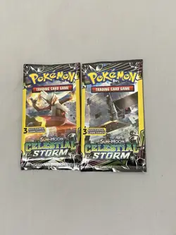 Sun & Moon: Celestial Storm - 3 Card Booster Packs Sealed - LOT of 2 Pokemon - Image 1
