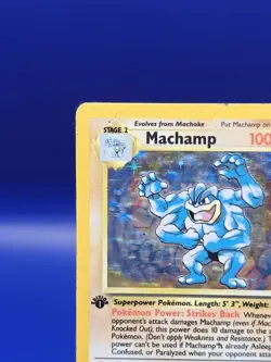 Machamp 8/102 1st Edition Base Set UK 4th Print 1999-2000Holo Pokemon Card WOTC - Image 4