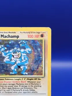 Machamp 8/102 1st Edition Base Set UK 4th Print 1999-2000Holo Pokemon Card WOTC - Image 5