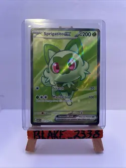 Pokemon Sprigatito ex 251/217 ASC Full Art Holo Rare Grass Basic Card 💎 - Image 1