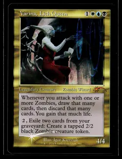 Varina, Lich Queen - Foil - Retro Frame LP, English Secret Lair MTG 861 - Image 1