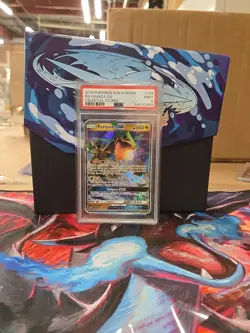 Pokemon SM Celestial Storm Rayquaza GX 109/168 Ultra Rare Holo Foil PSA 9 MINT - Image 2