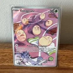 Pokemon Exeggcute Illustration Rare Full Art Holo 192/191 Sv08: Surging Sparks - Image 1