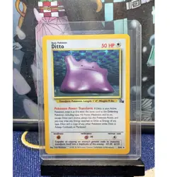 Pokemon TCG Ditto Fossil 3/62 Holo Rare 1999 50 HP Keiji Kinebuchi Unlimited - Image 1
