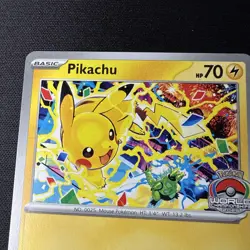 Pikachu SVP 225 - Pokemon TCG Black Star Promo World Championship 2025 Stamp NM - Image 2