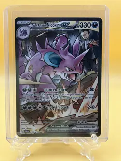 Pokemon TCG Team Rockets Nidoking EX 233/182 Sv 10 Destined Rivals - Image 1
