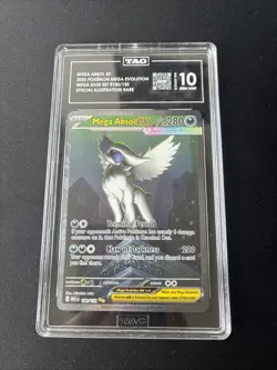 TAG 10 Mega Absol ex 180/132 POKEMON TCG Mega Evolution Holo Psa 10 SIR GEM MINT - Image 1