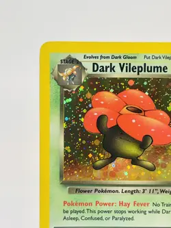 DARK VILEPLUME 2000 Pokemon Team Rocket Rare Holo POKEMON 13/82 - Image 3
