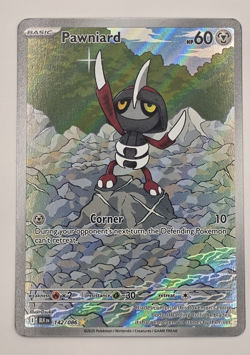 Pokemon TCG Pawniard 142/086 Sv: Black Bolt Illustration Rare Holo EN - Image 1