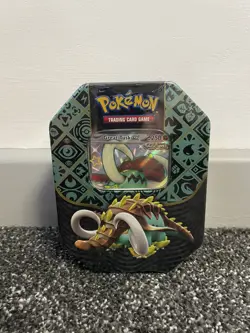 Pokemon TCG Paldean Fates Great Tusk EX Tin 4 Booster Packs NEW & SEALED ✅ - Image 3