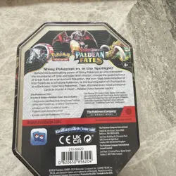 Pokemon TCG Scarlet Violet Paldean Fates Tin Iron Tread EX Brand New Sealed - Image 3