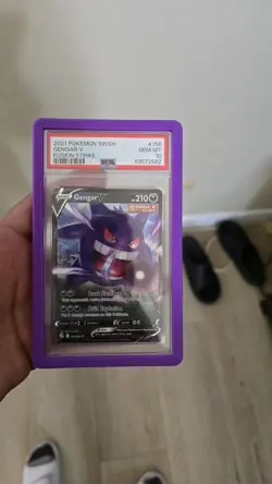 Pokemon TCG Fusion Strike Gengar v Holo Ultra Rare Card 156/264 - Image 1