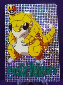 POKEMON POCKET MONSTERS VENDING PRISM STICKER 1177 SANDSHREW - Image 1
