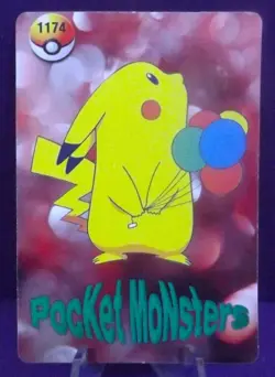 POKEMON POCKET MONSTERS VENDING PRISM STICKER 1177 SANDSHREW - Image 3