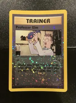 Pokemon Professor Elm - Best of Promos (PR) #3 Reverse Holo WOTC Vintage 2002 - Image 1