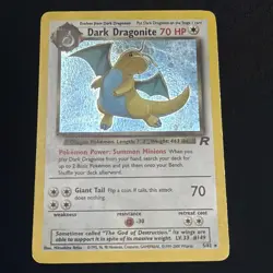 Pokemon Dark Dragonite Team Rocket Holo Rare 5/82 MP Unlimited Holo - Image 2