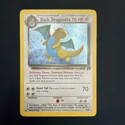 Pokemon Dark Dragonite Team Rocket Holo Rare 5/82 MP Unlimited Holo - Image 3