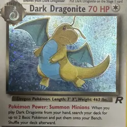 Pokemon Dark Dragonite Team Rocket Holo Rare 5/82 MP Unlimited Holo - Image 4