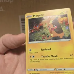 Morpeko Pokemon Black Star Promo Holo SWSH116 With HD Swirl - Image 2