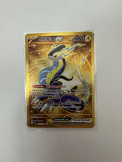 Pokemon Scarlet Violet Miraidon EX 253 / 198 Hyper Rare Gold Holo NM - Image 1