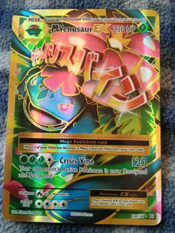 Pokemon TCG Mega-Venusaur-EX Evolutions Holo Full Art Ultra Rare Card 100/108 - Image 1